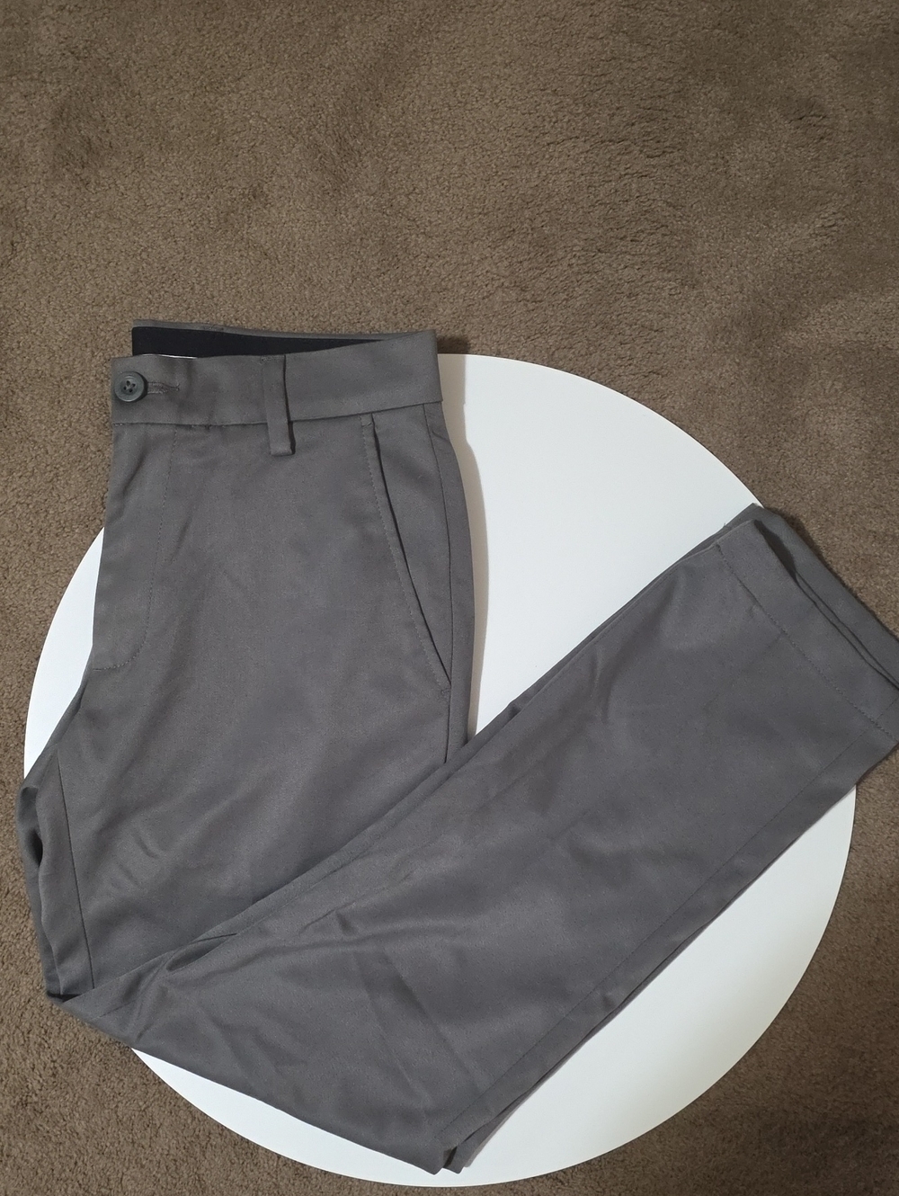 Amazon Essentials Men's Charcoal Gray Chinos